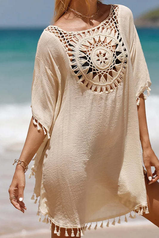 Crochet Cover Up Boho Dress