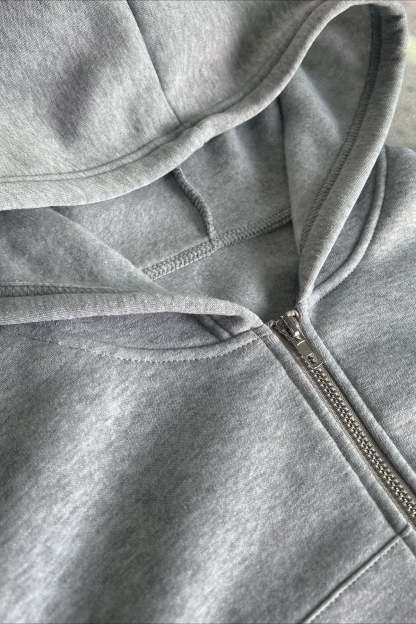 Short Zip Up Hoodie Coat coats