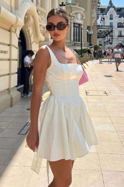 Sexy Backless Bow Tie Party Dress