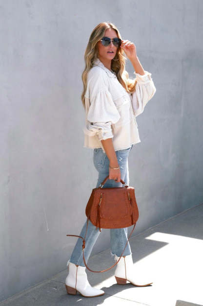 Brushed Waffle Long Sleeve Coat coats