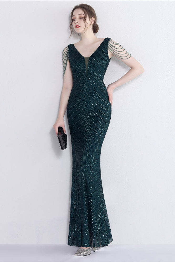 Elegant Sequin Mermaid Party Dress