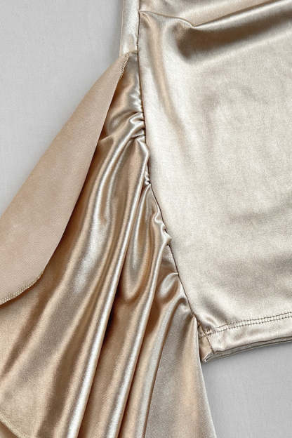 Asymmetric Tie Strap Party Dress