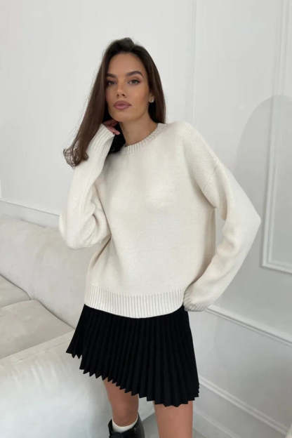 Loose Basic Knit Pullover Sweater
