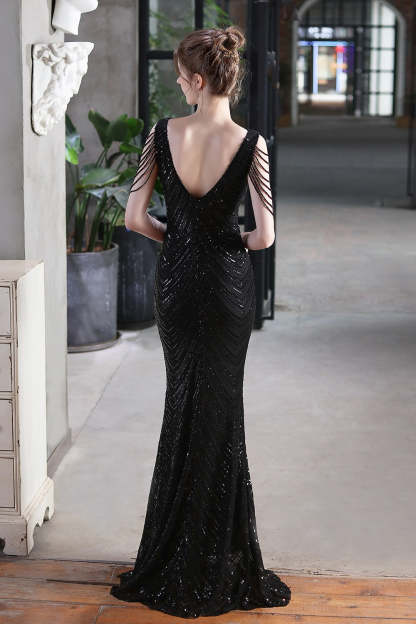 Elegant Sequin Mermaid Party Dress