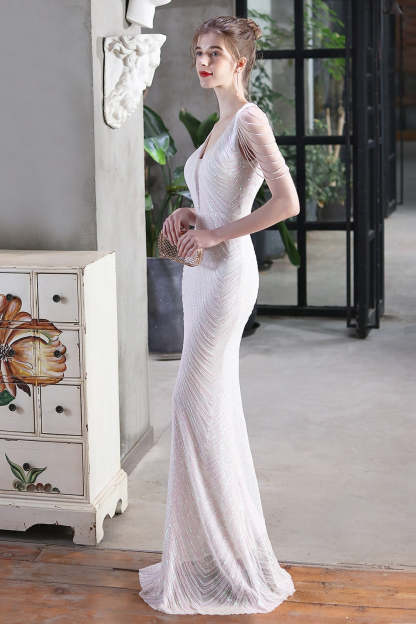 Elegant Sequin Mermaid Party Dress