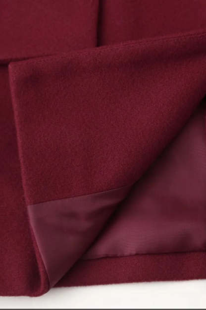 Scarf Collar Single Breasted Wool Coat coats