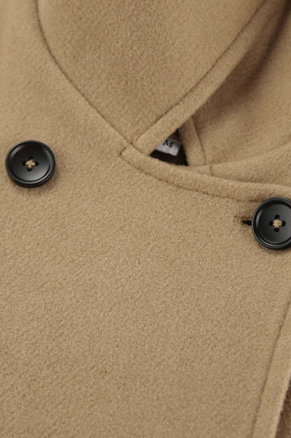 Batwing Sleeve Wool Blend Coat coats