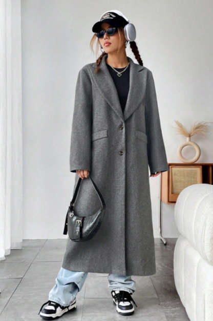 Minimalist Wool Duster Coat