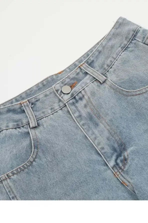 Vintage Bow Bandage Wide Leg Jeans