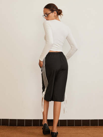 Bow Detail Plain T Shirt T Shirts