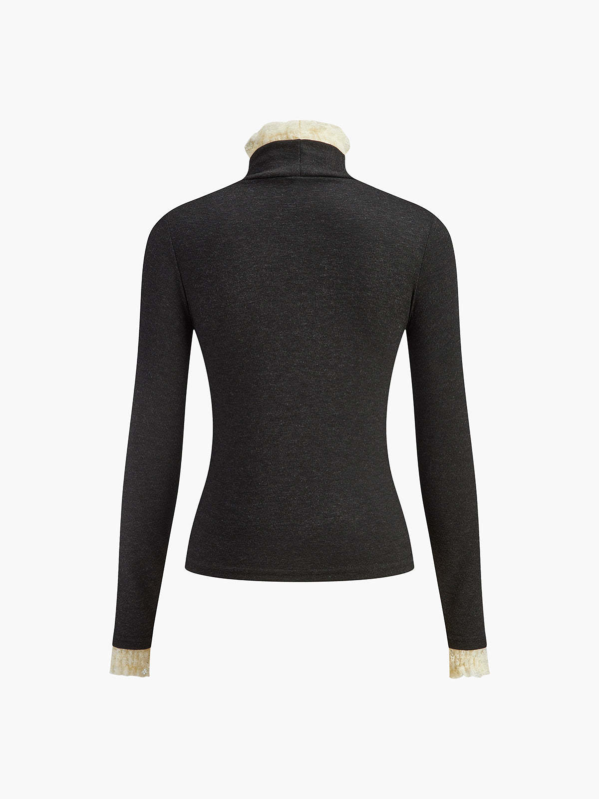 Elegant Contrast Trim Jersey Top T Shirts