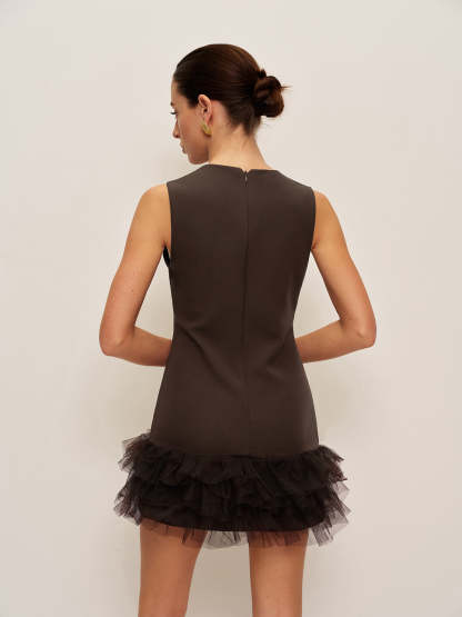 Ruffled Hem Sleeveless Dress Dresses