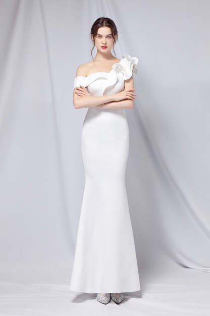 Off Shoulder Mermaid Maxi Party Dress