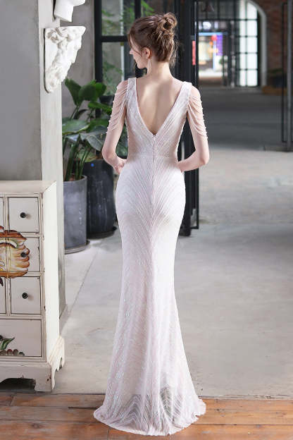 Elegant Sequin Mermaid Party Dress