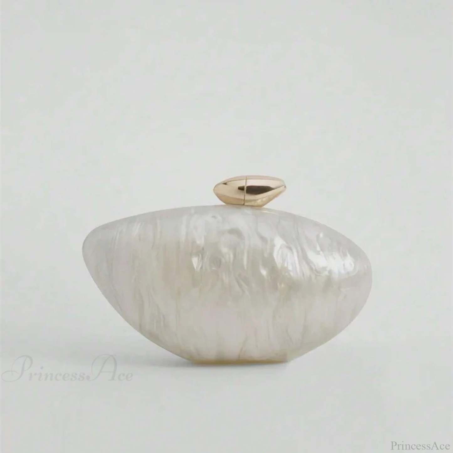 Acrylic Egg Shaped Designer Evening Party Handbag Pearl Shell Purse clutchbag-250126
