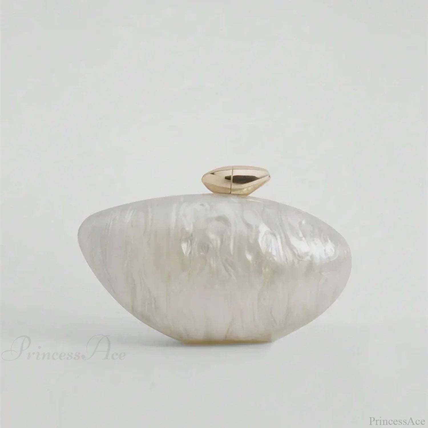 Acrylic Egg Shaped Designer Evening Party Handbag Pearl Shell Purse clutchbag-250126