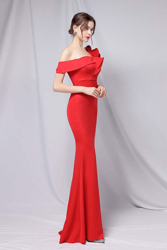 Off Shoulder Mermaid Maxi Party Dress