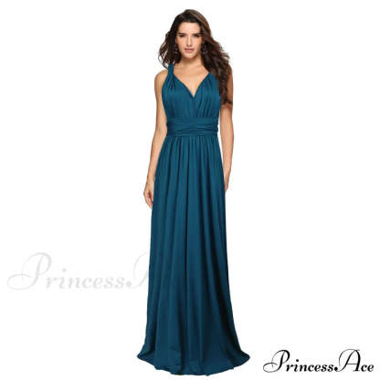 Alexandra Satin Lace Charming Back A-Line Dress Dark Green / S S.o. Long Dresses