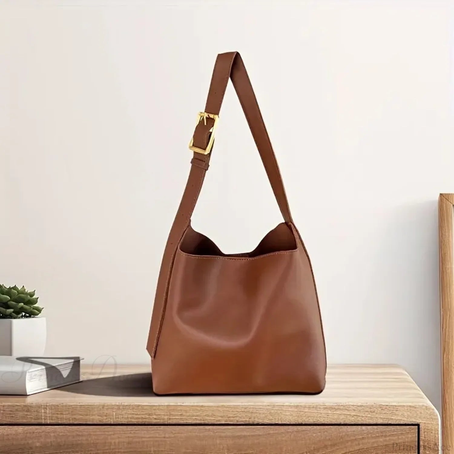 All-Match Minimalist PU Leather Shoulder Bag shoulder-250126