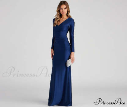 Amelia Long Stylish Sleeve Mermaid Dress S.o. Long Dresses