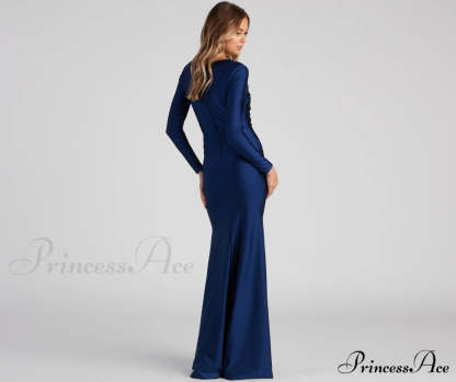 Amelia Long Stylish Sleeve Mermaid Dress S.o. Long Dresses