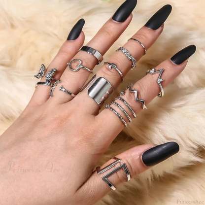 Antique Bohemian Affection Gothic Band sliver6