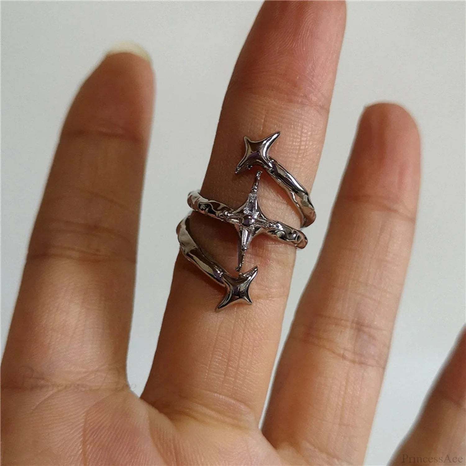 Antique Dragon Bat Mysterious Ring sliver13