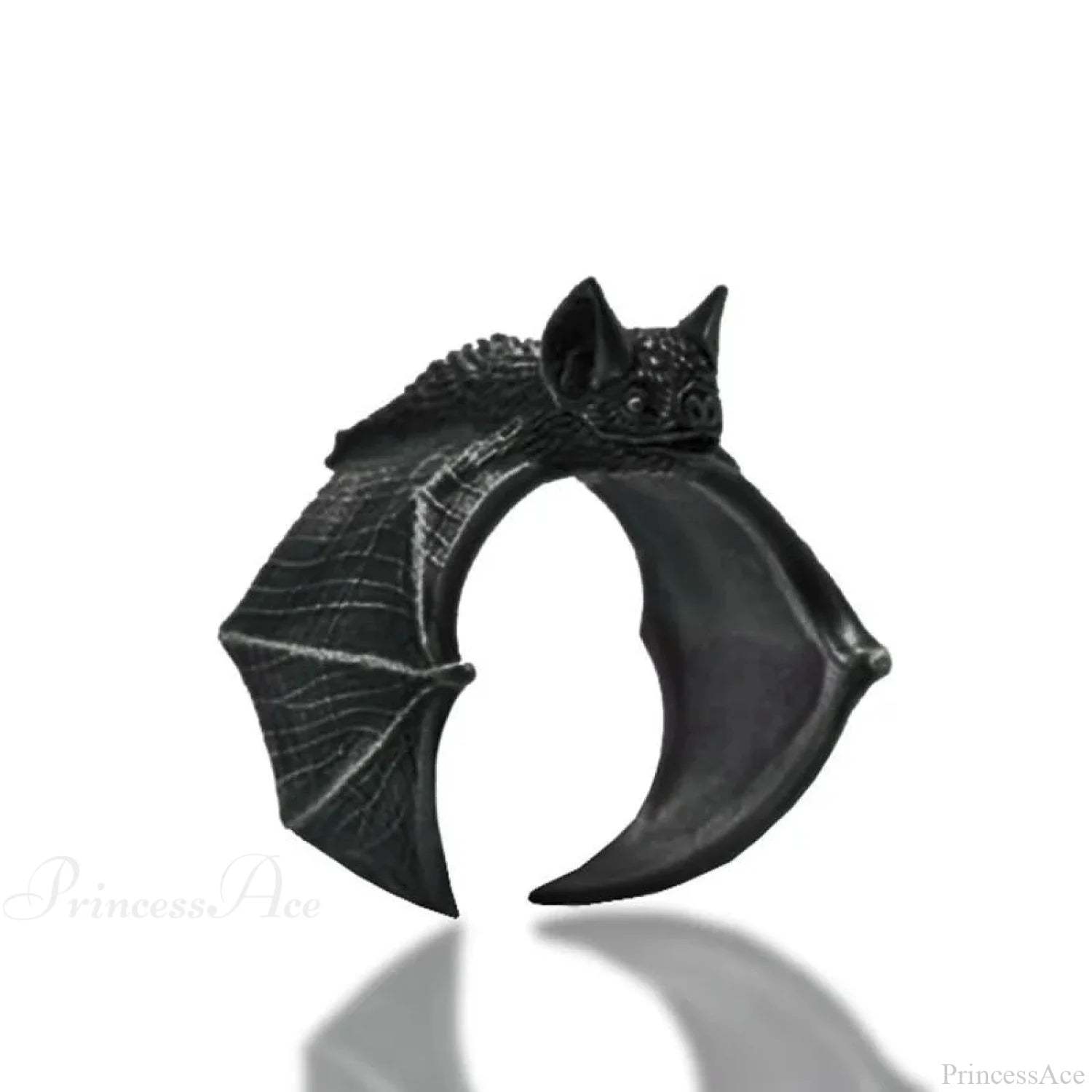 Antique Halloween Bat Gothic Ring black