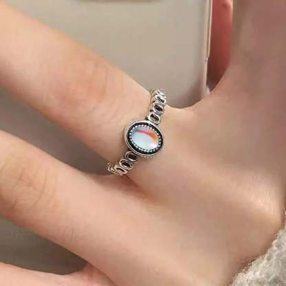 Antique Mysterious Zircon Cross Band