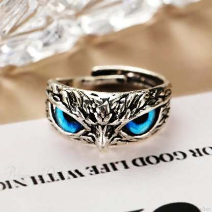 Antique Owl Creature Dark Ring