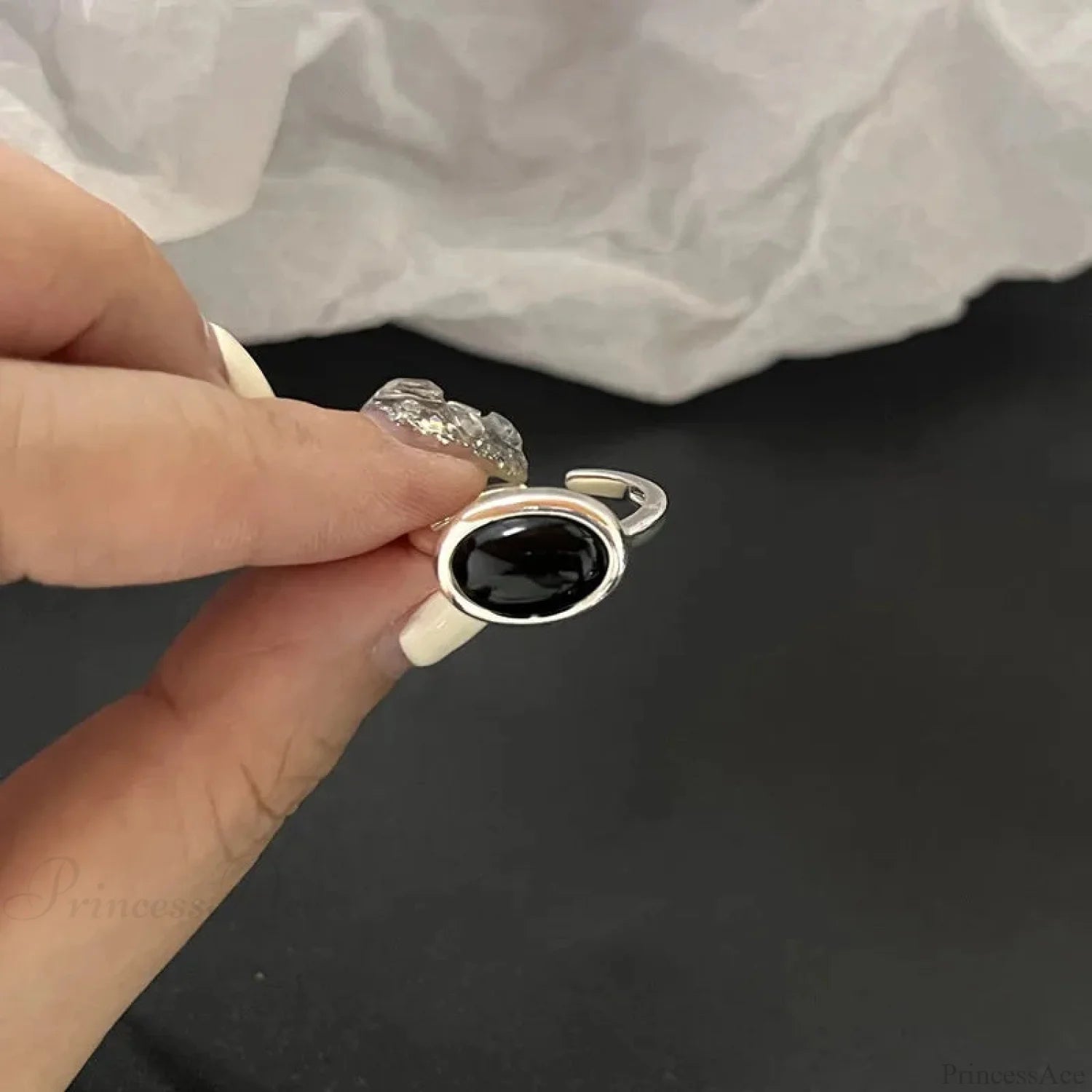 Antique Seraphic Silver Gothic Band sliver3