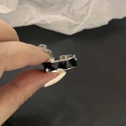 Antique Seraphic Silver Gothic Band sliver5