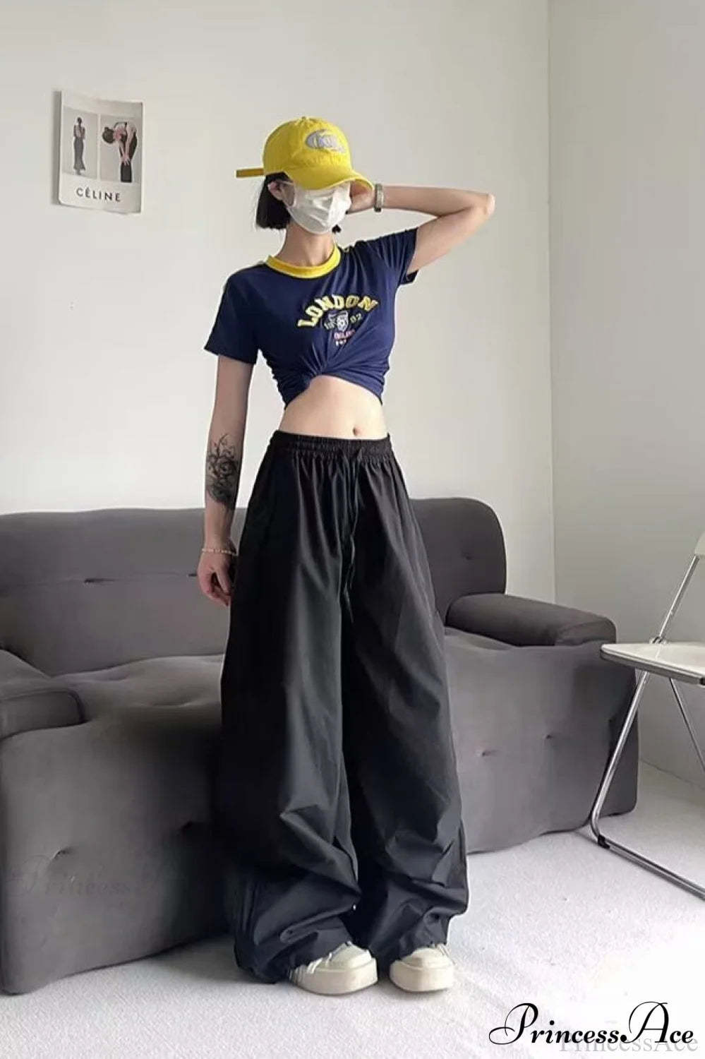 Athletic Stretchy Waist Relaxed Cargo Pants