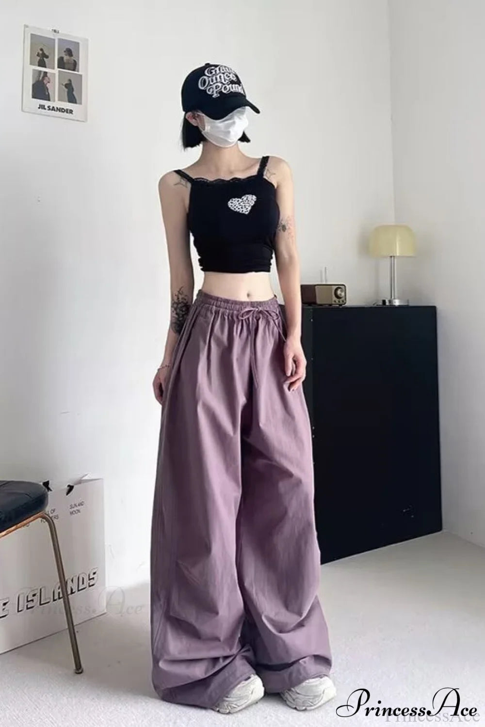 Athletic Stretchy Waist Relaxed Cargo Pants