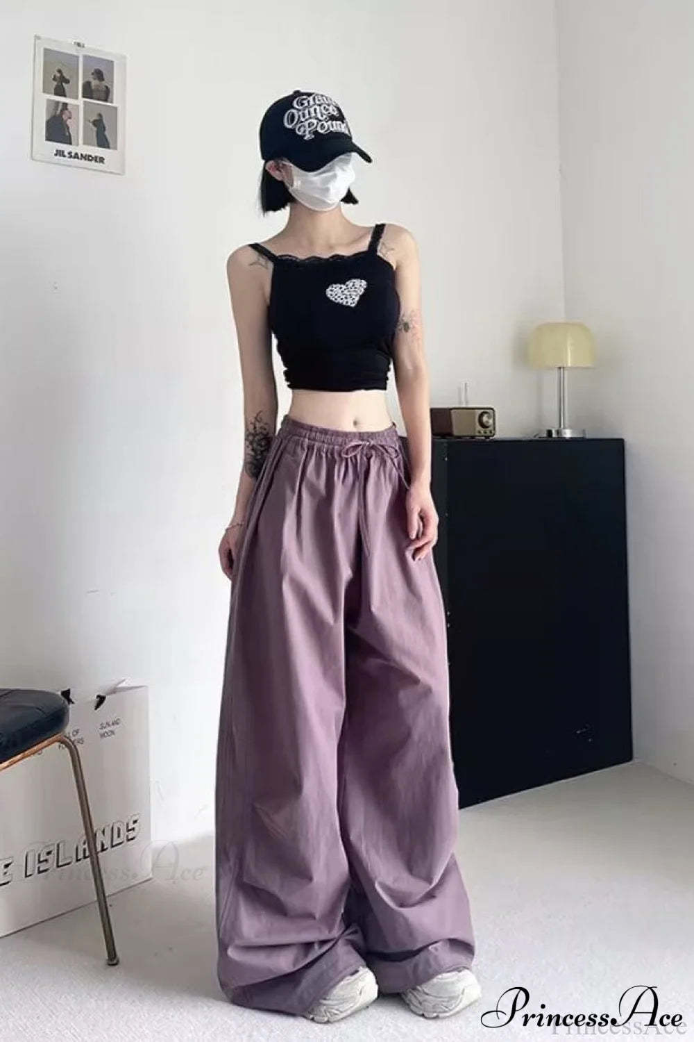 Athletic Stretchy Waist Relaxed Cargo Pants