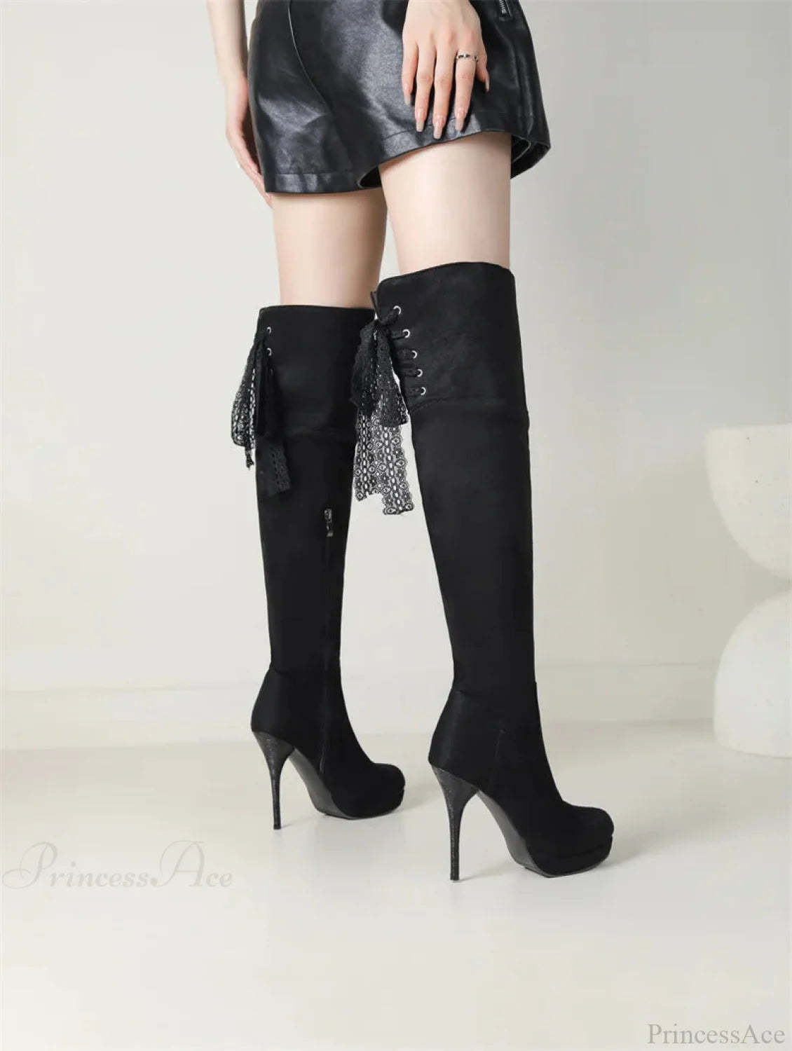 Attractive Herd Super Tall Heel Gothic Knee Boot