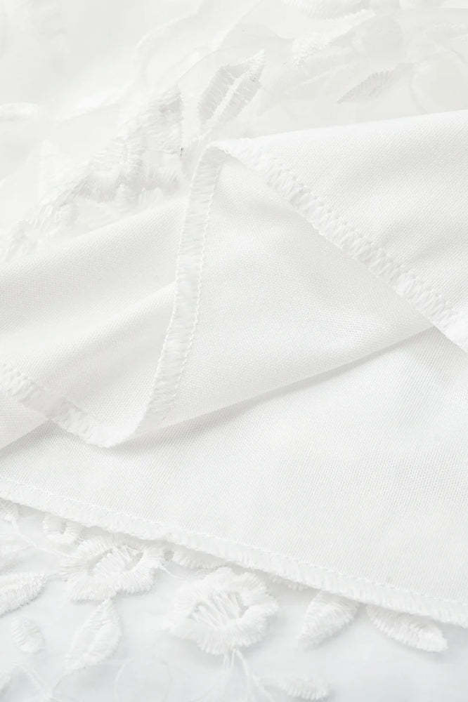 Lace Mesh Backless Boho Dress