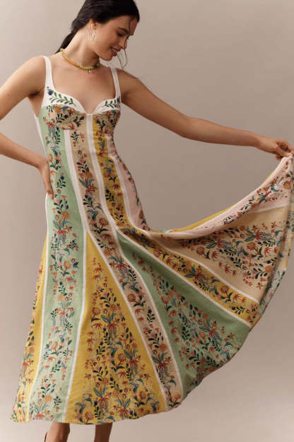 Halter Floral Printed Boho Dress