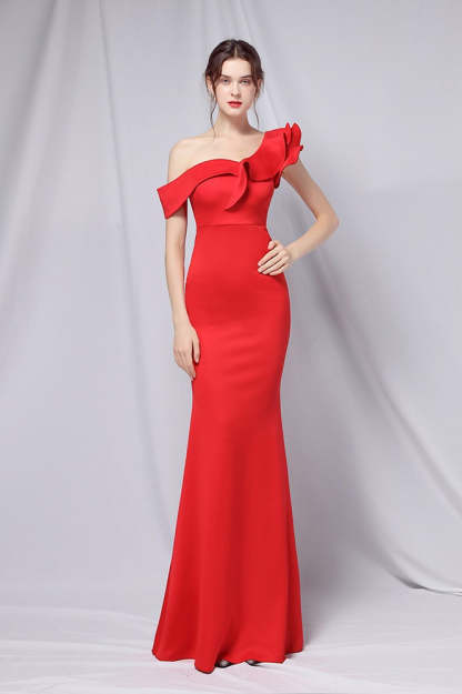 Off Shoulder Mermaid Maxi Party Dress