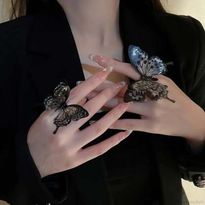 Big Butterfly Medieval Ring