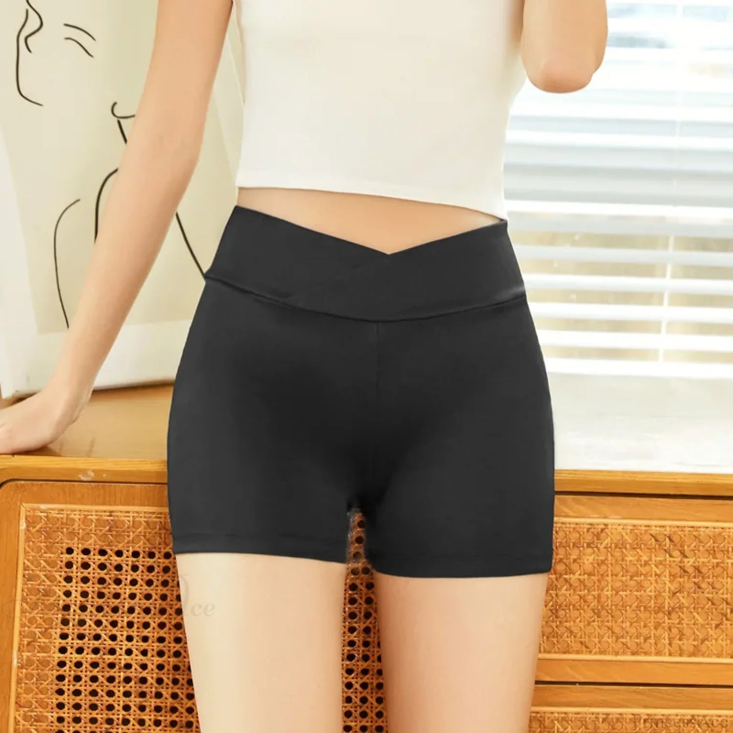 Black Dance Fitness Running Short long black / S