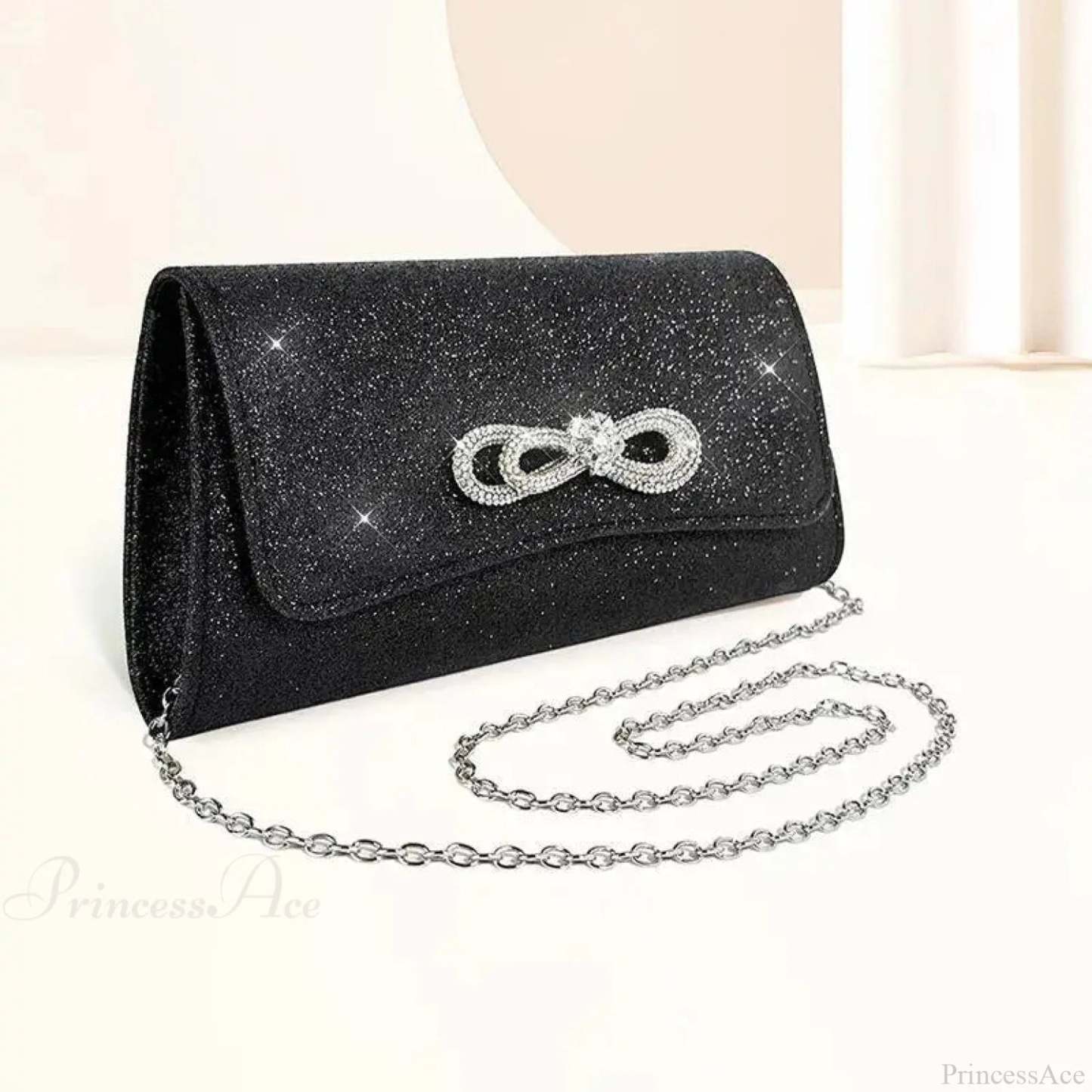 Black Evening Party Clutch Wristlet wristlet-250126