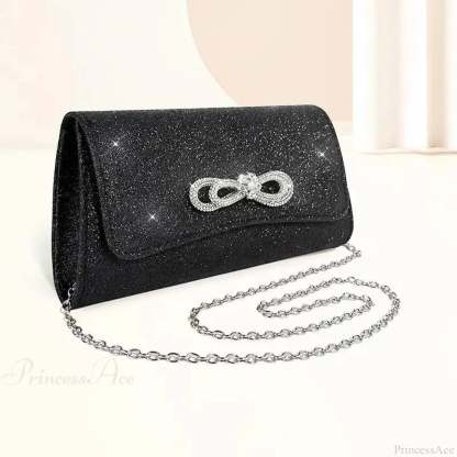 Black Evening Party Clutch Wristlet wristlet-250126