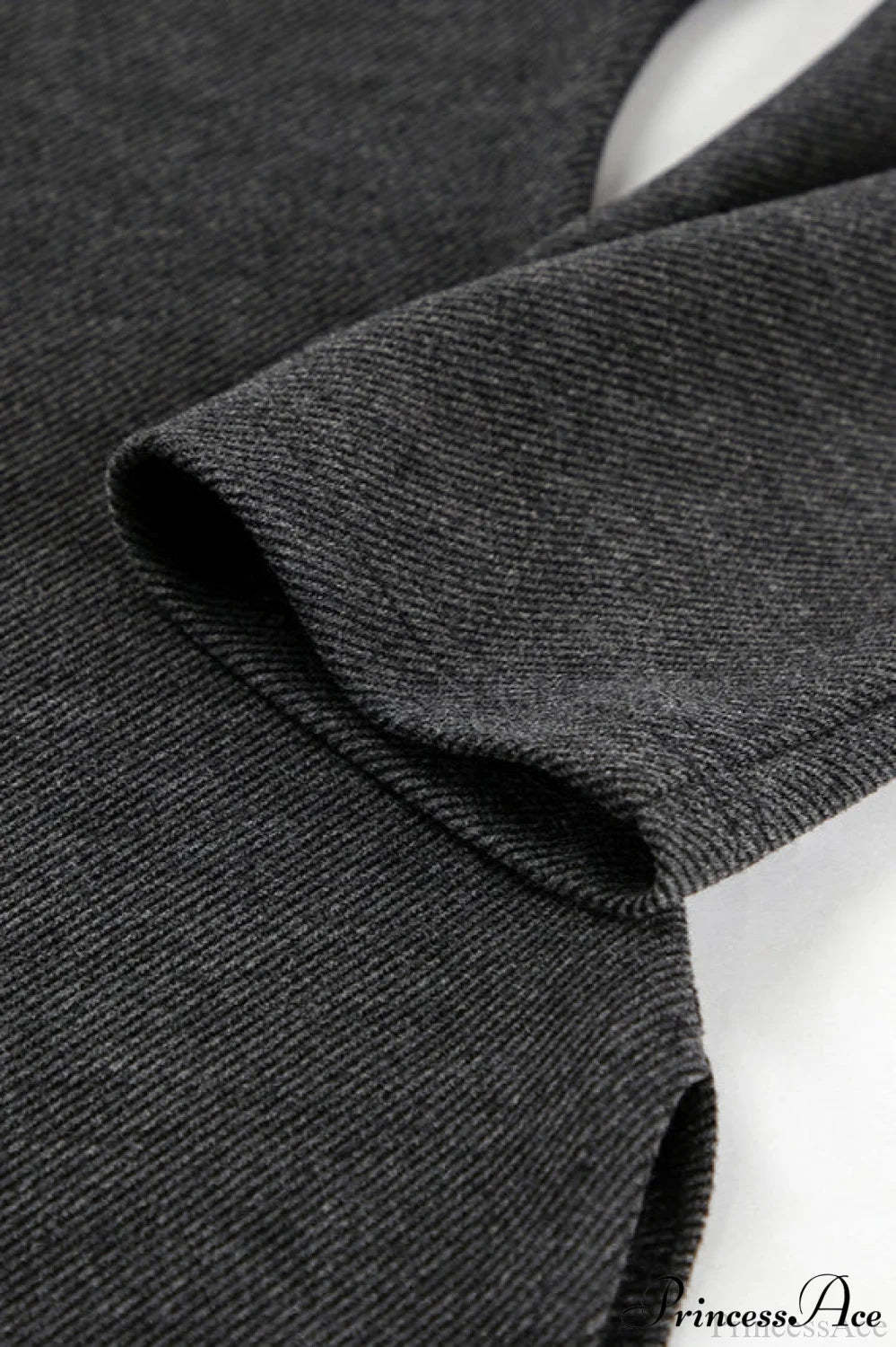 Black Off Shoulder Knit Slim Long Sleeve Tee