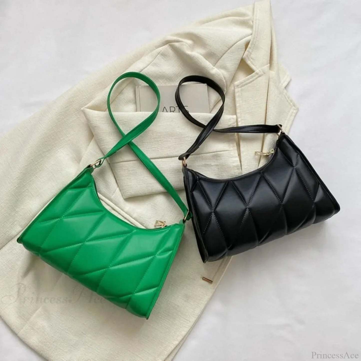 Solid Color PU Leather Underarm Crossbody crossbody-250126