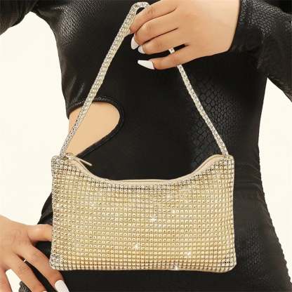 Bling Rhinestone Evening Purse Diamond Shoulder Wedding Party Clutch clutchbag-250126