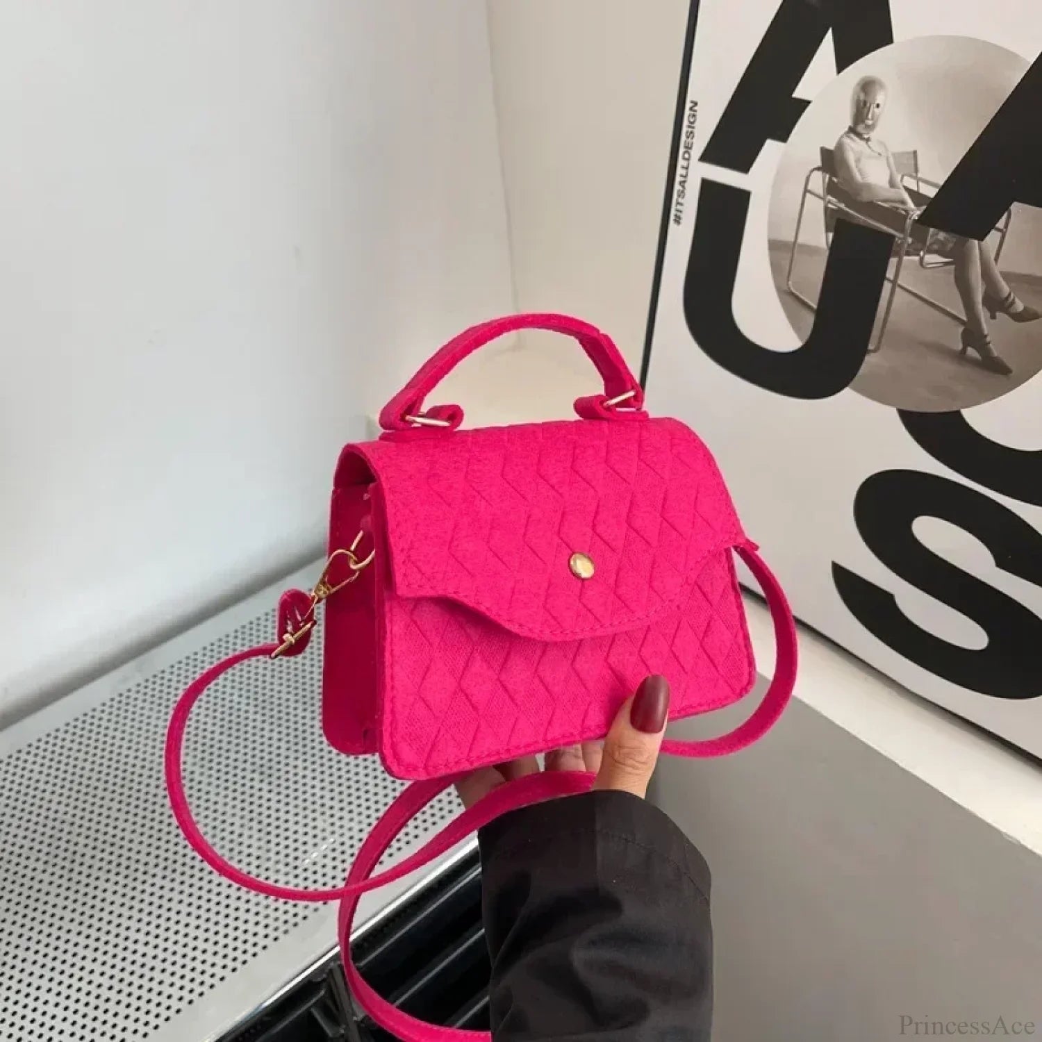 Blue Subaxillary Korean Fashion Shoulder Handbag handbag-250126