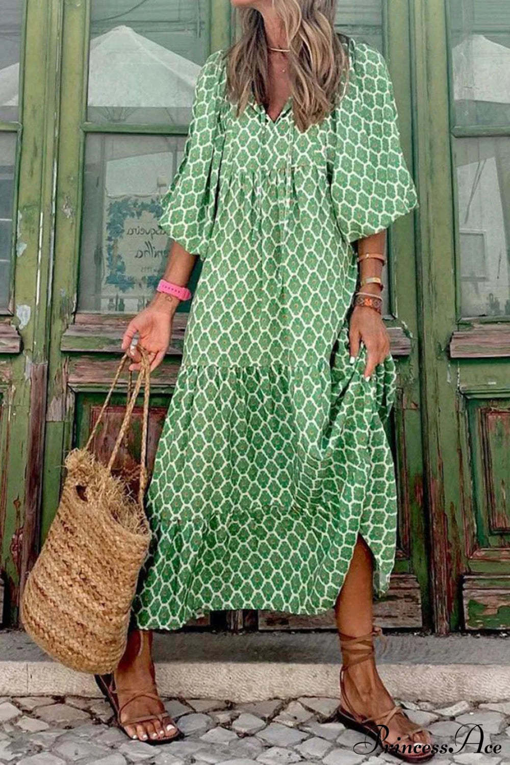 Bohemian Printed Stylish Maxi Dress Dresses