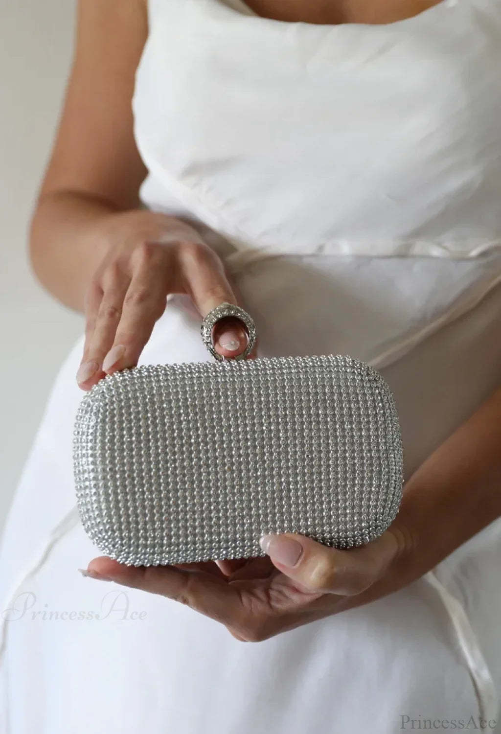 Bridal Crystal Gold Evening Clutch Wristlet wristlet-250126