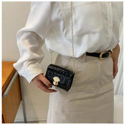 Bright Leather Mini Crossbody Bag crossbody-250126